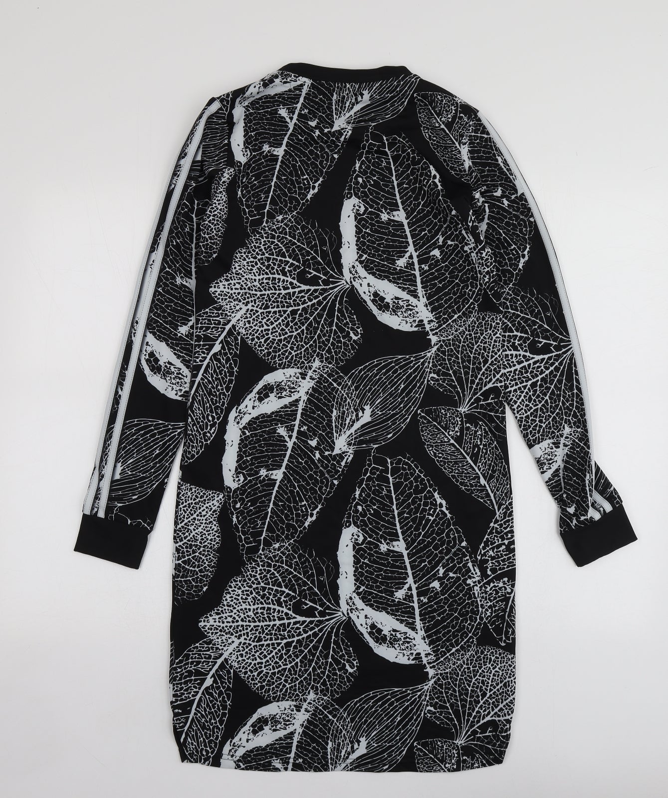 O'Neills Womens Black Geometric Polyester A-Line  Size 8  Round Neck