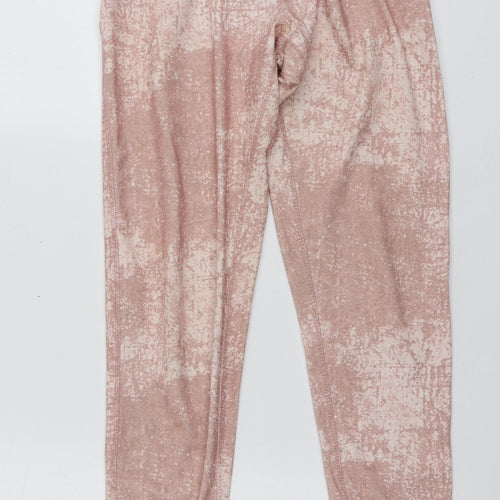 Workout Womens Pink  Polyester Jogger Leggings Size 6 L26 in Regular