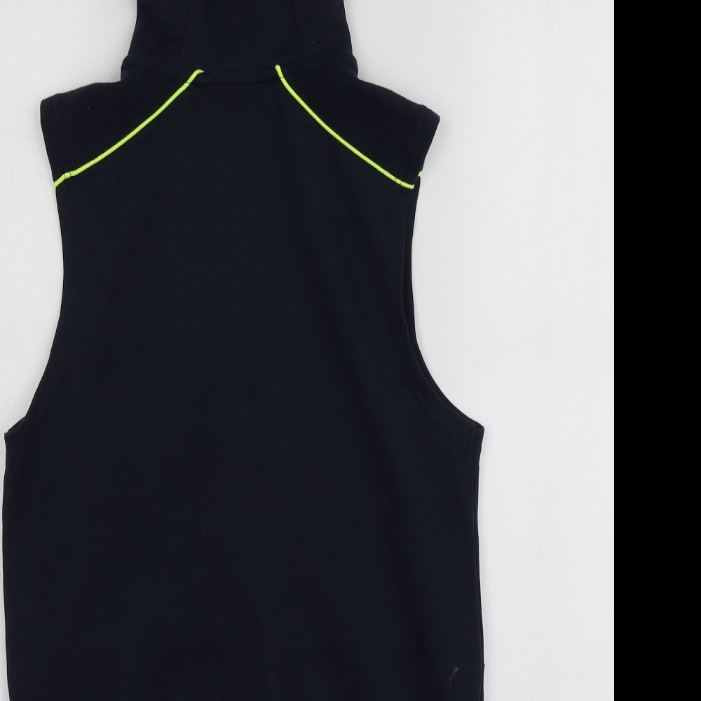 F&F Boys Blue  Cotton Basic T-Shirt Size 10-11 Years Round Neck