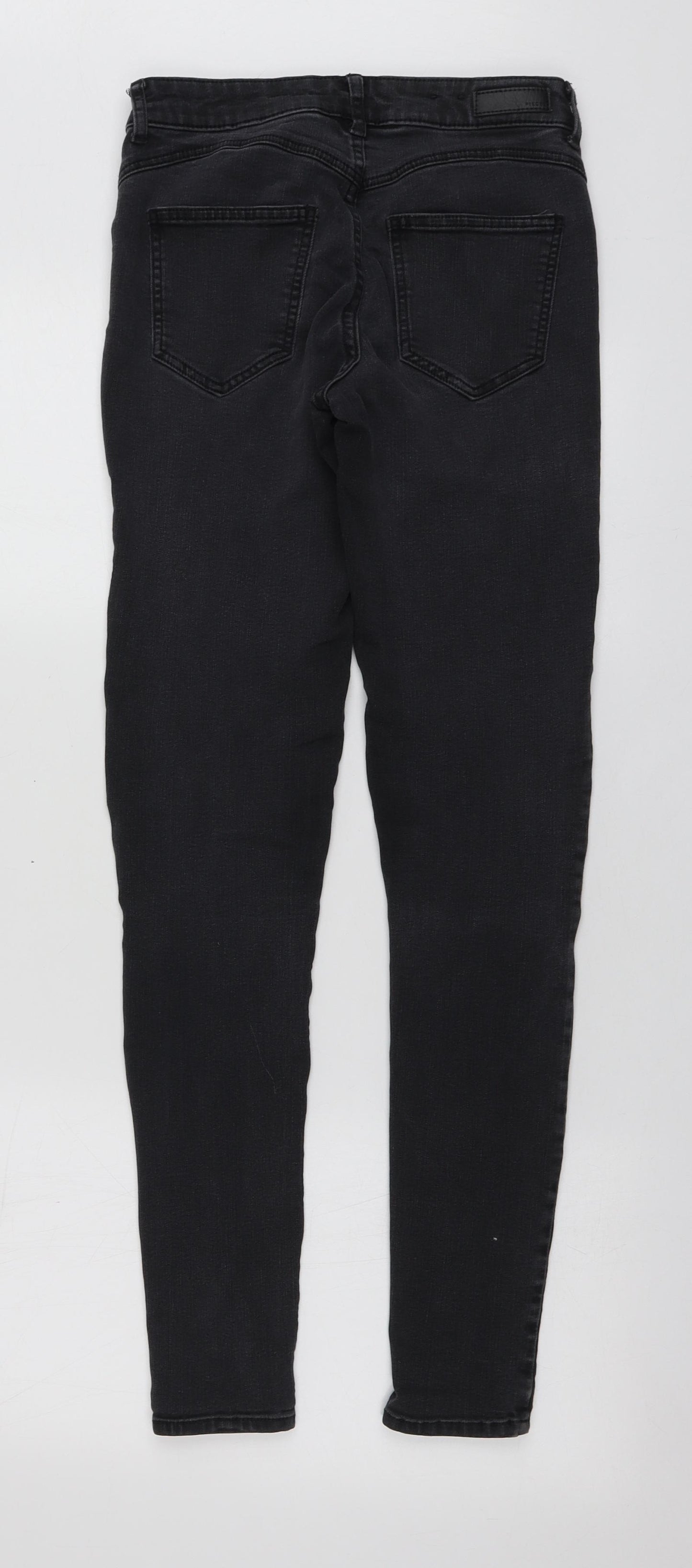 Pieces Womens Grey  Cotton Skinny Jeans Size S L30 in Regular