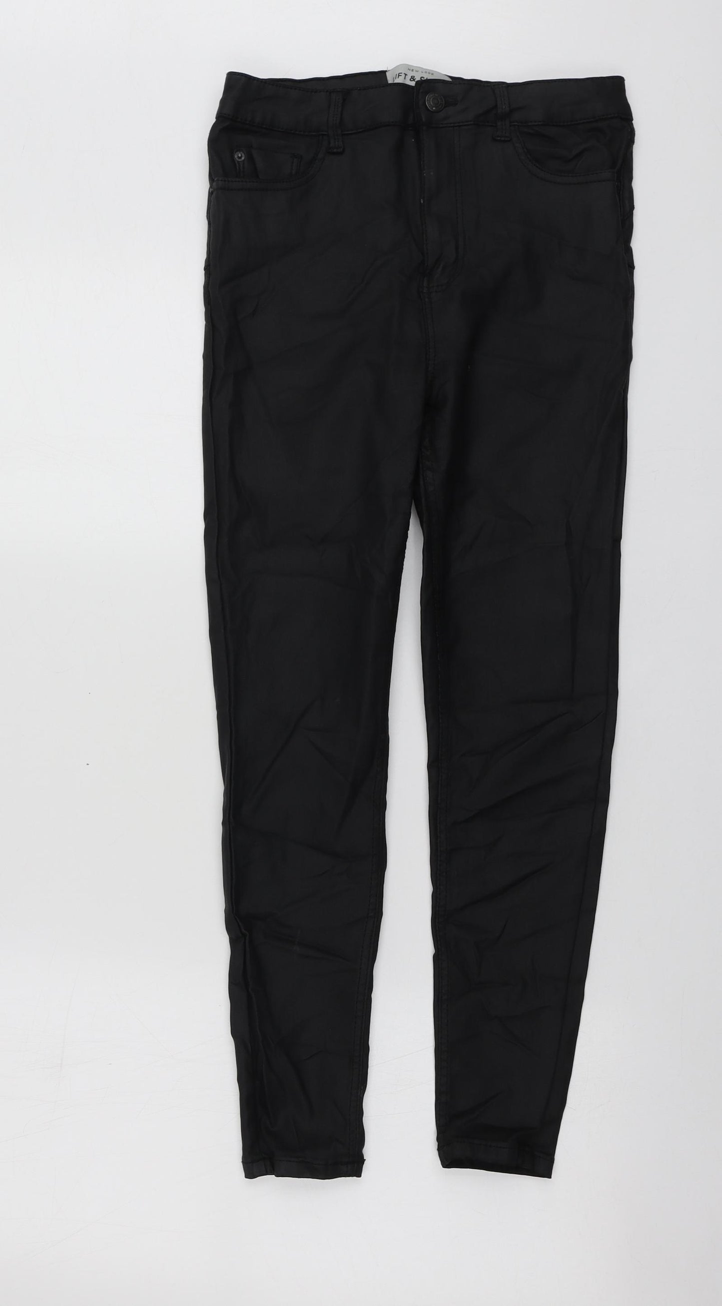 New Look Womens Black  Viscose Jegging Trousers Size 12 L26 in Regular