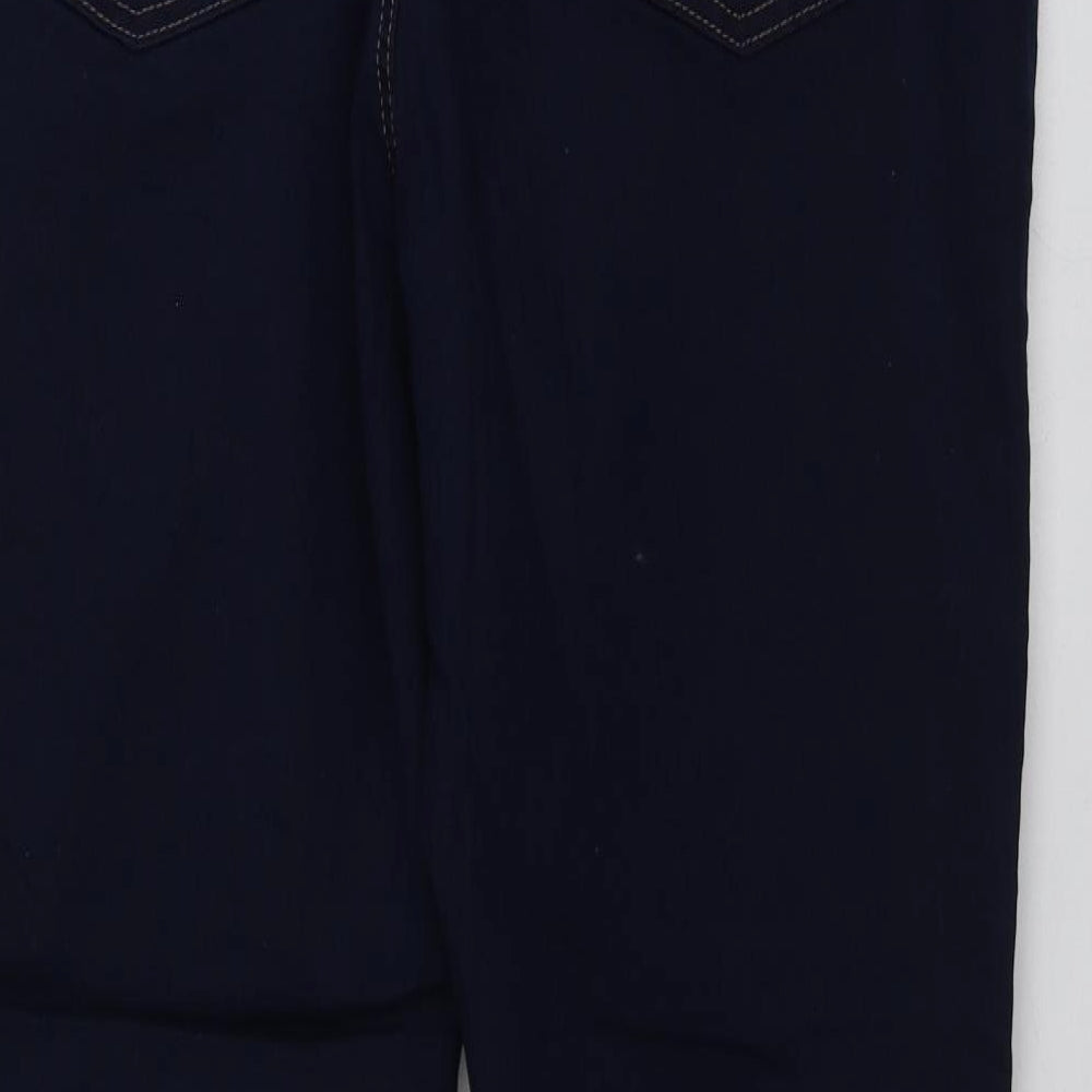 M&S Womens Blue  Cotton Jegging Leggings Size 18 L27 in