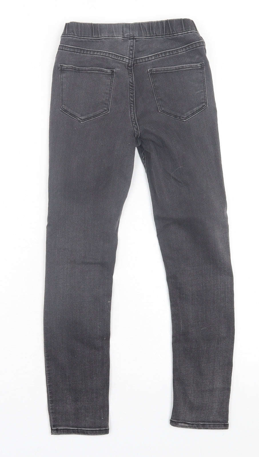 H&M Girls Black  Cotton Jegging Trousers Size 7-8 Years  Regular Pullover