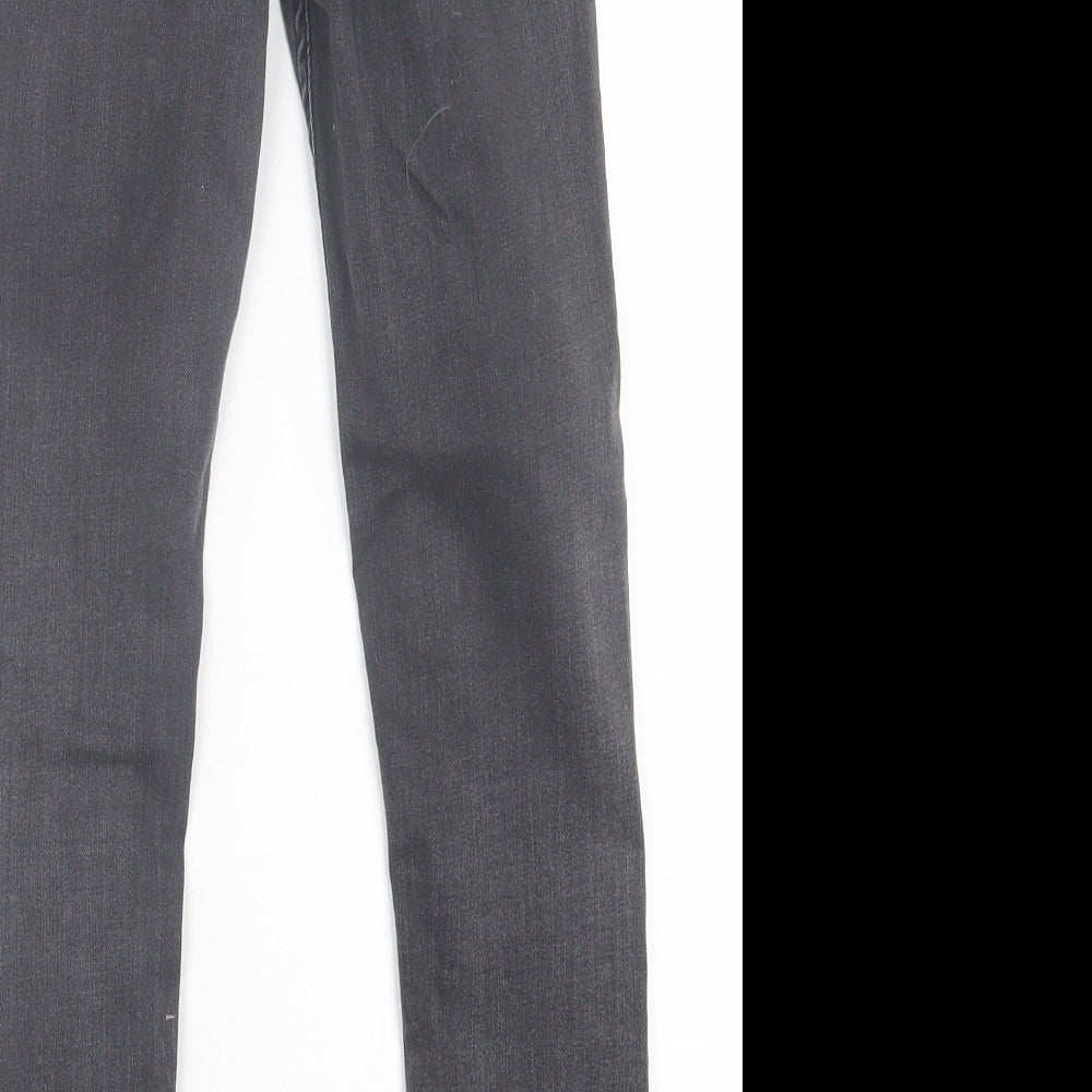 H&M Girls Black  Cotton Jegging Trousers Size 7-8 Years  Regular Pullover