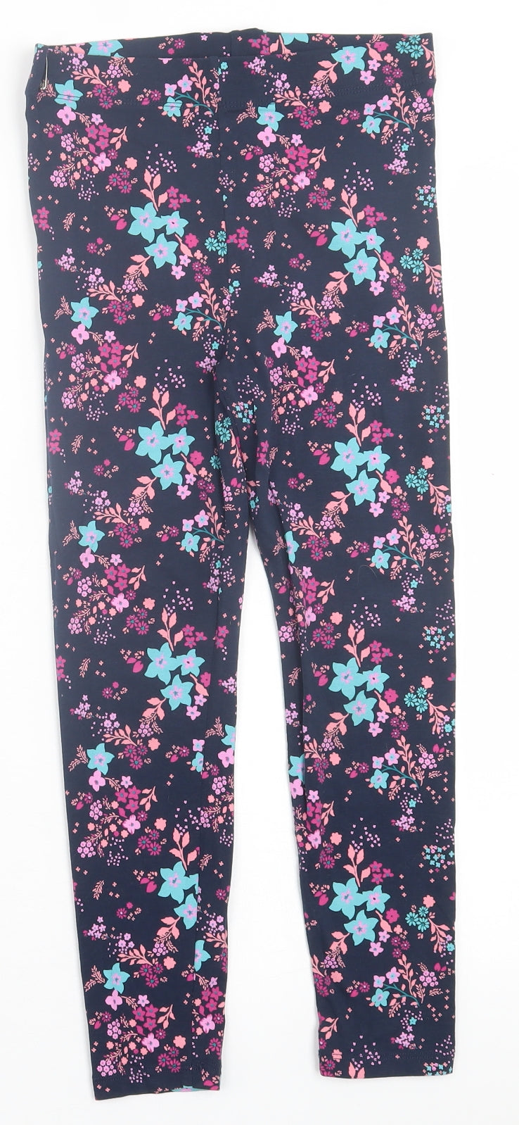 George Girls Multicoloured Floral Cotton Capri Trousers Size 8-9 Years  Regular