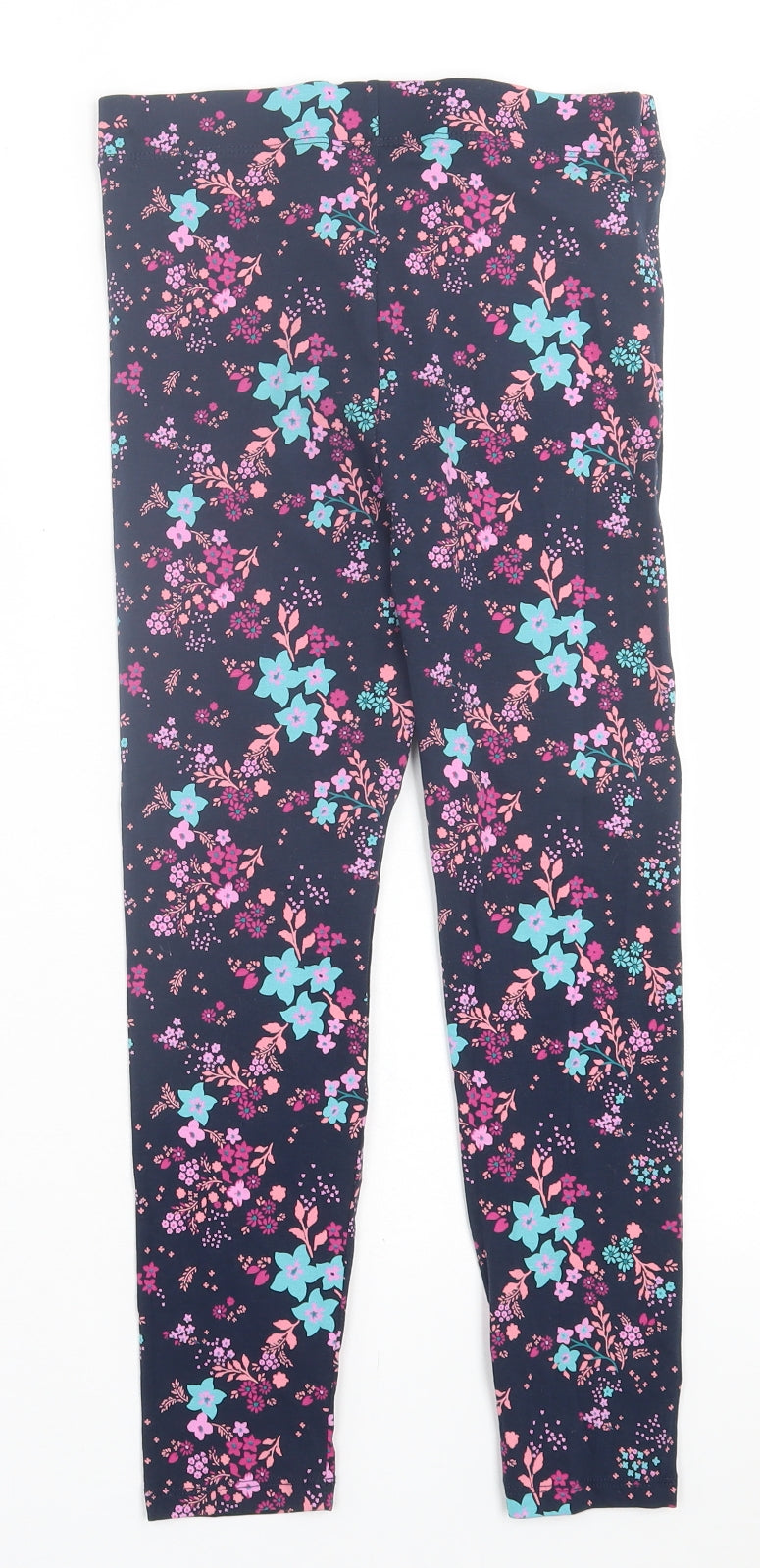 George Girls Multicoloured Floral Cotton Capri Trousers Size 8-9 Years  Regular