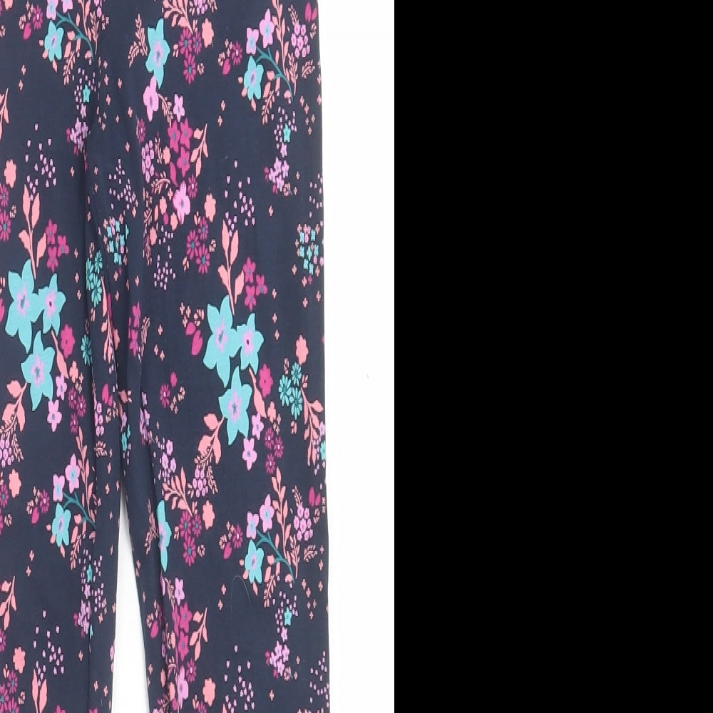 George Girls Multicoloured Floral Cotton Capri Trousers Size 8-9 Years  Regular