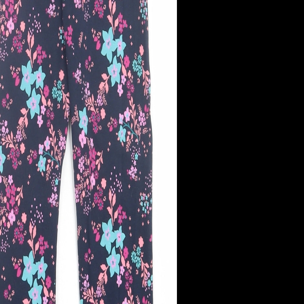 George Girls Multicoloured Floral Cotton Capri Trousers Size 8-9 Years  Regular