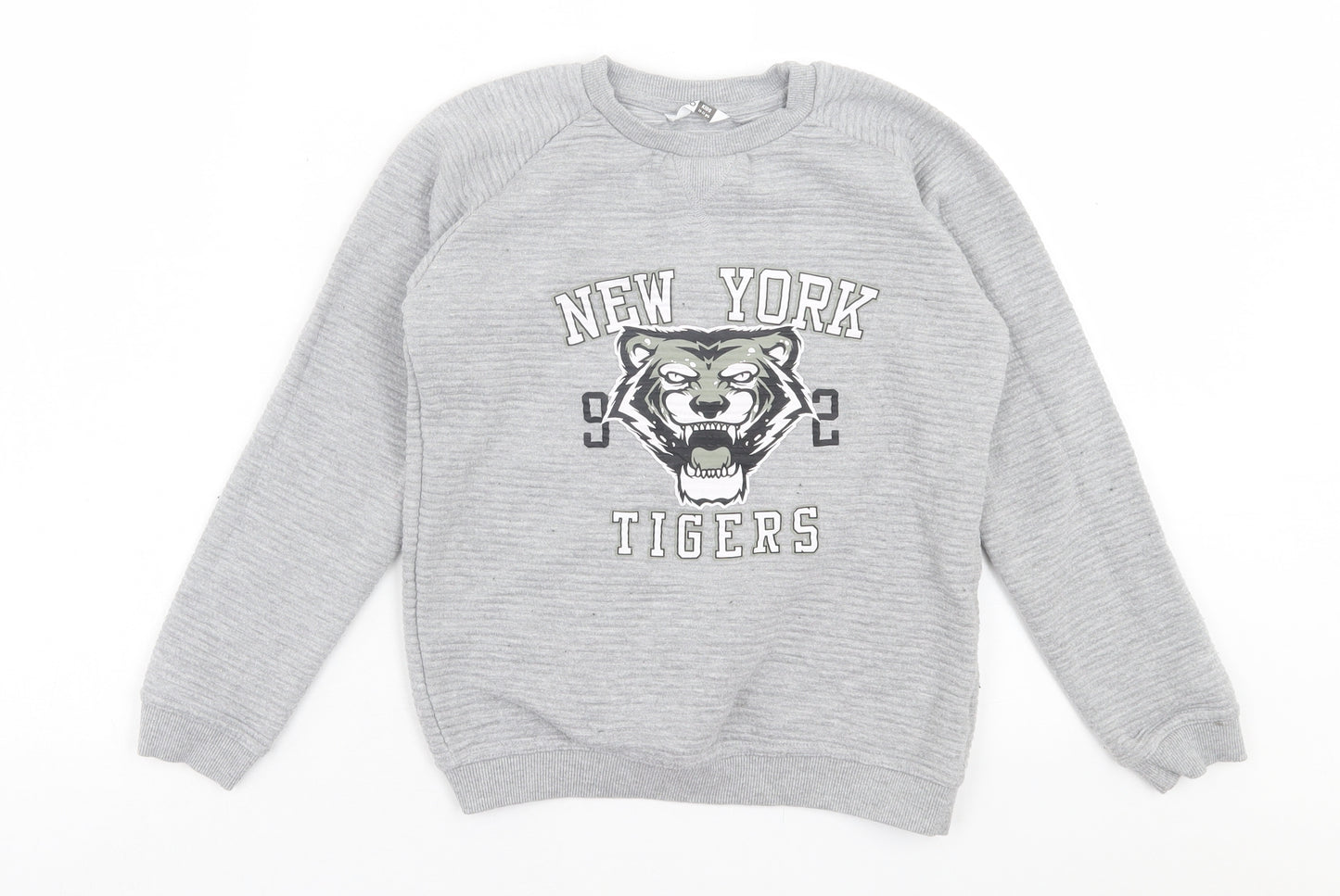 pep&co Boys Grey  Polyester Pullover Sweatshirt Size 10-11 Years  Pullover