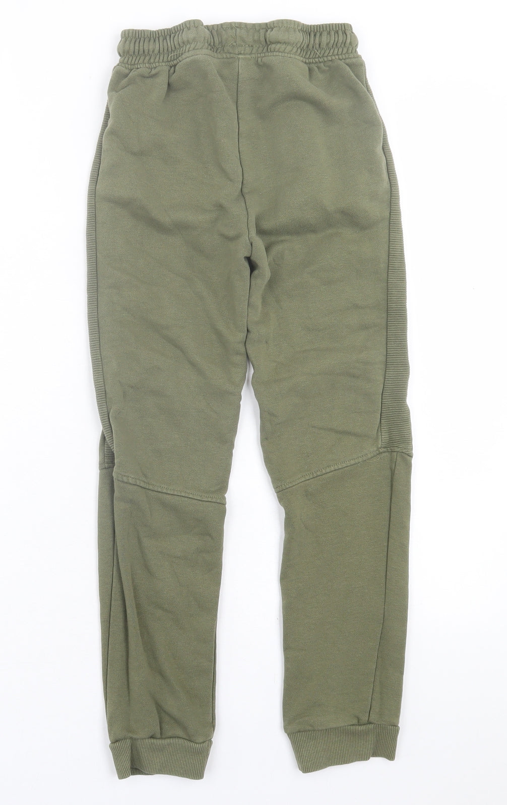 TU Boys Green  Cotton Jogger Trousers Size 9 Months  Regular Tie