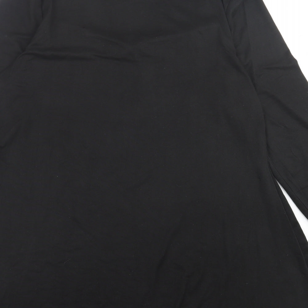 Simply Be Womens Black  Polyester A-Line  Size 16  Square Neck Pullover