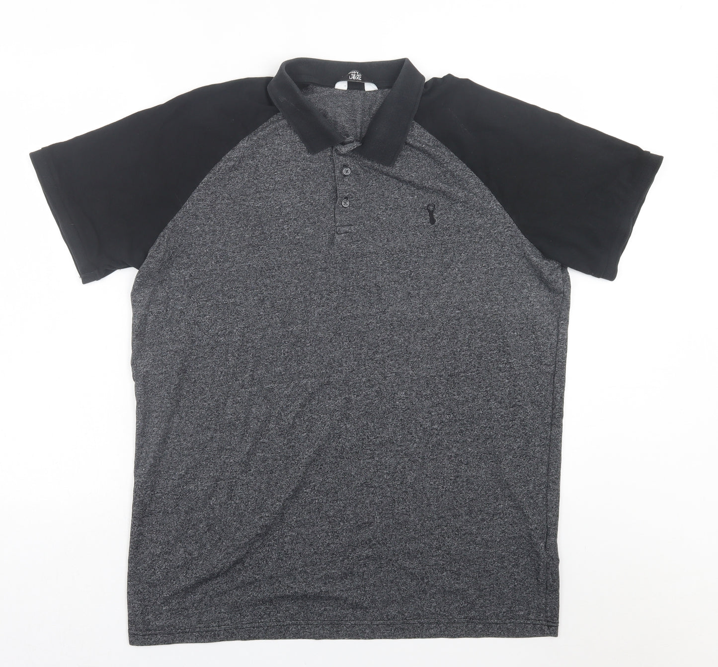 NEXT Mens Grey  Cotton  Polo Size 2XL Collared Button
