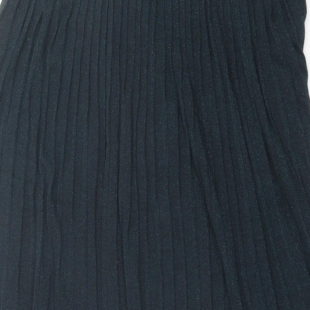 H&M Womens Green  Viscose A-Line Skirt Size M