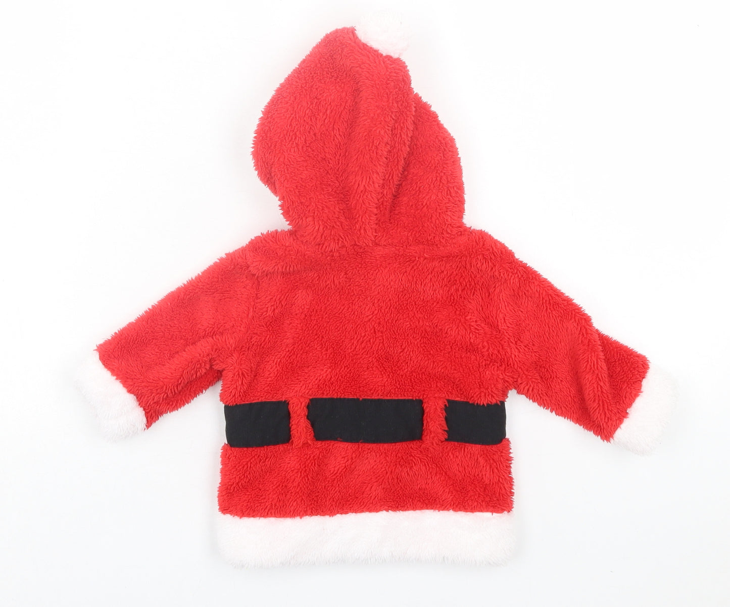 F&F Baby Red   Basic Jacket Jacket Size 0-3 Months   Zip - Christmas