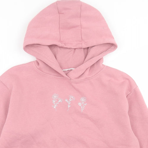 Primark Womens Pink  Cotton Pullover Hoodie Size M  Pullover