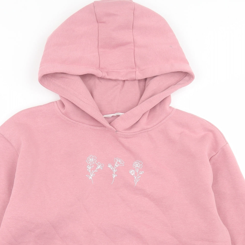 Primark Womens Pink  Cotton Pullover Hoodie Size M  Pullover