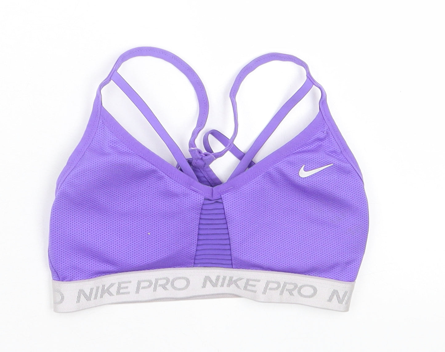 nke Womens Purple  Polyester Cropped Tank Size S V-Neck Pullover