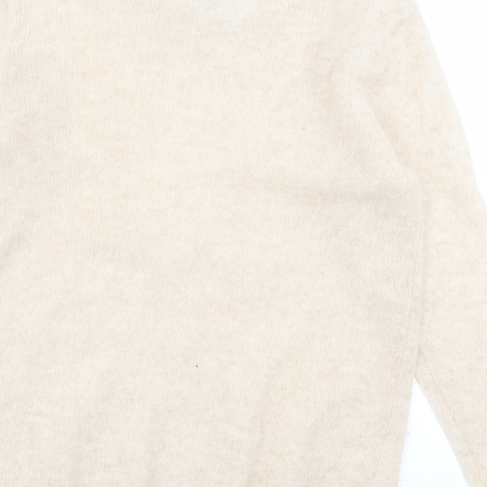 Jigsaw Womens Beige Collared  Cashmere Pullover Jumper Size M