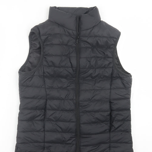 Boohoo Womens Black   Gilet Jacket Size 12  Zip