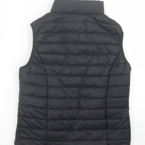Boohoo Womens Black   Gilet Jacket Size 12  Zip