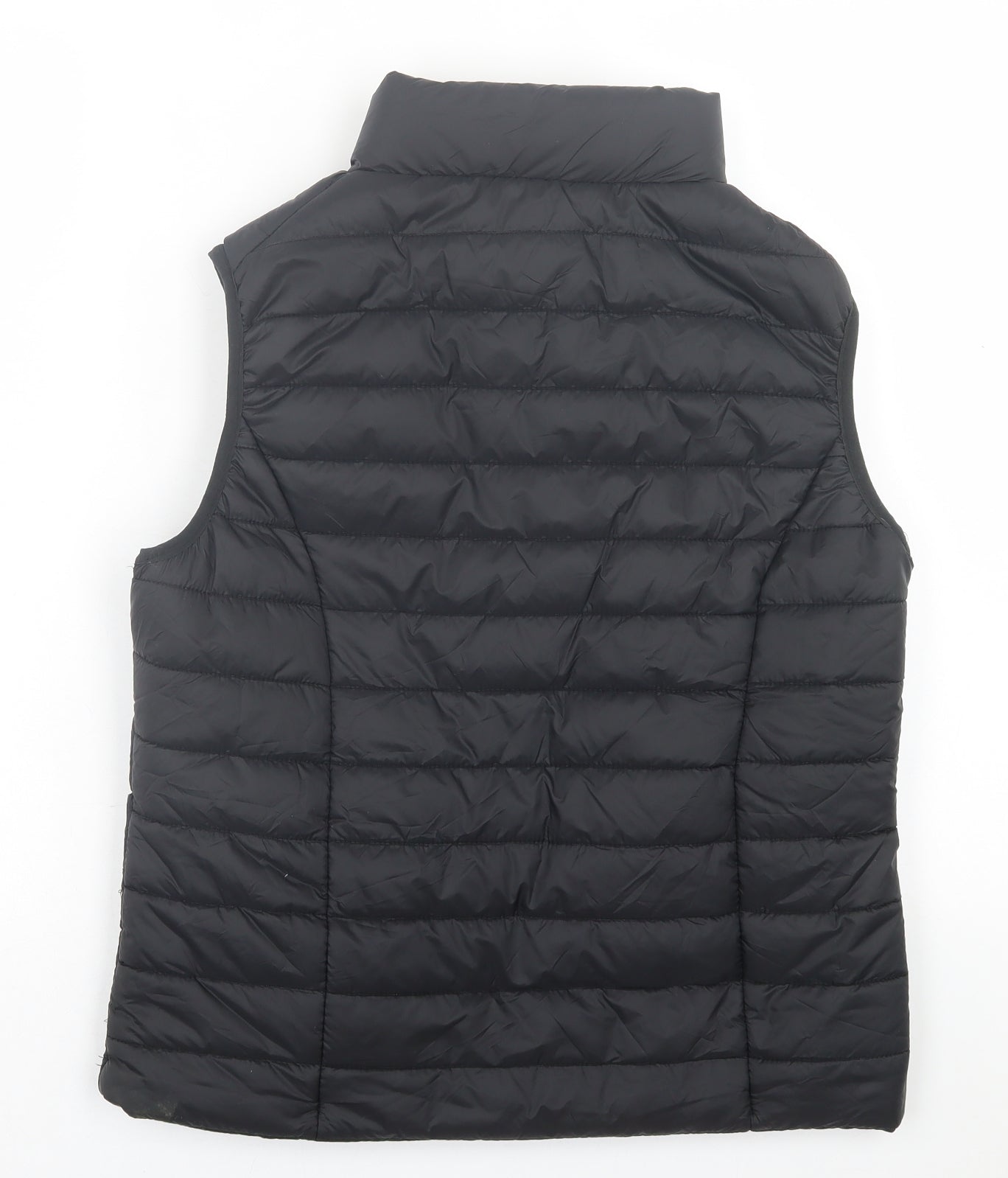 Boohoo Womens Black   Gilet Jacket Size 12  Zip