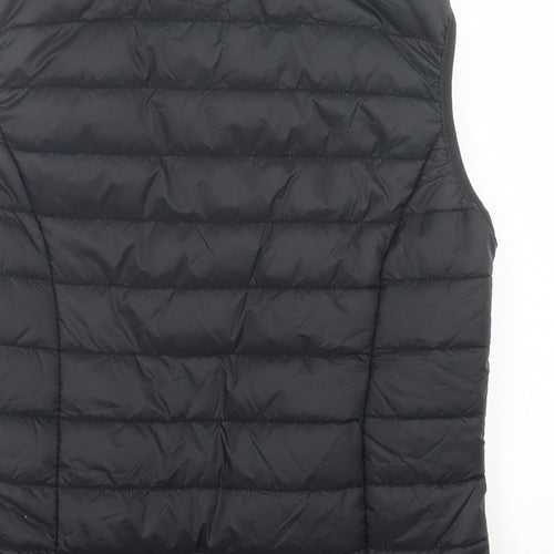 Boohoo Womens Black   Gilet Jacket Size 12  Zip