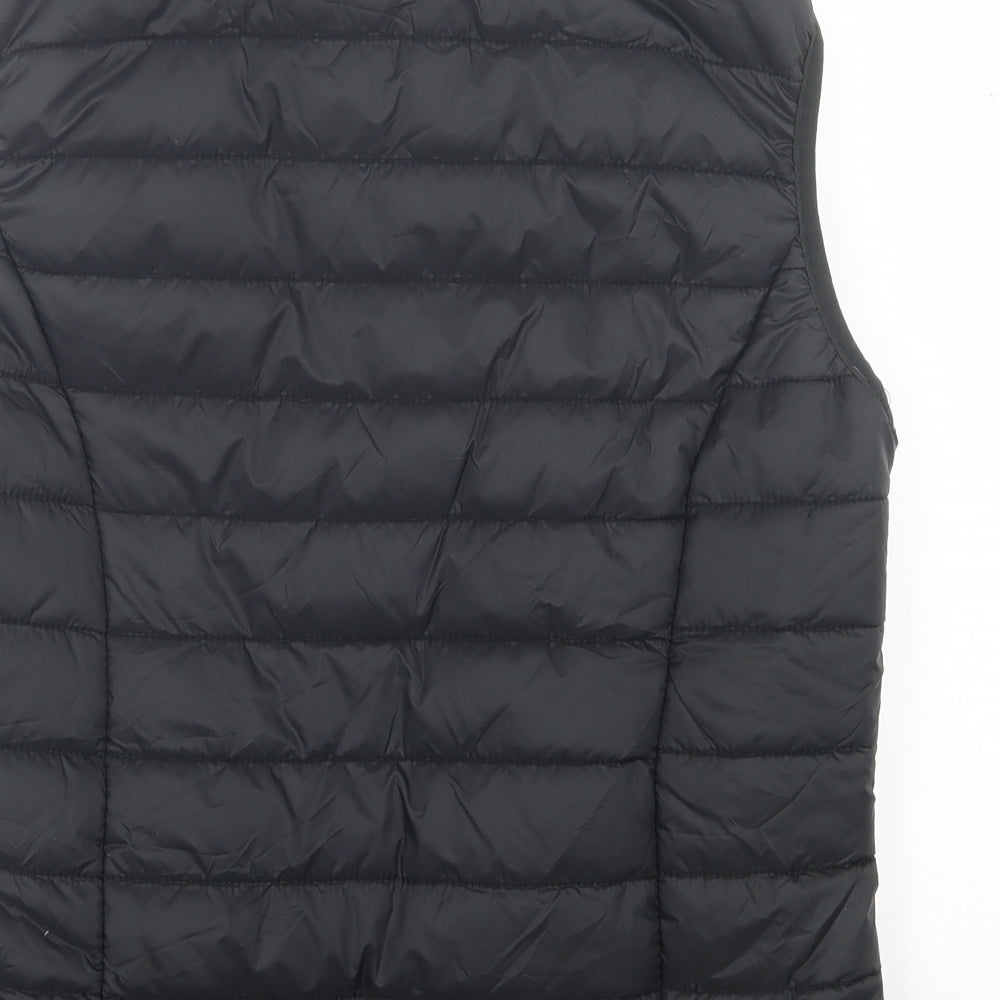 Boohoo Womens Black   Gilet Jacket Size 12  Zip