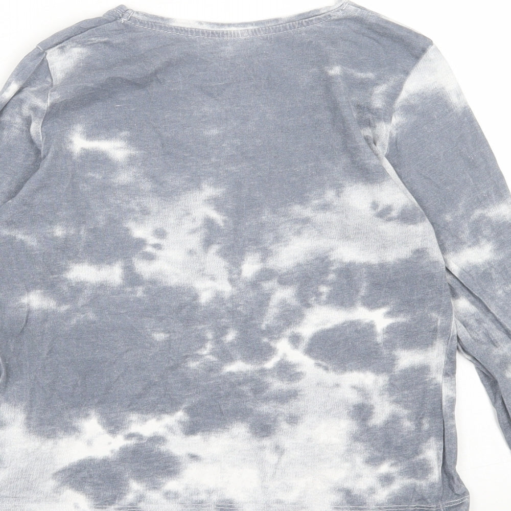 Primark Girls Grey  Cotton Basic Casual Size 9-10 Years Crew Neck Pullover