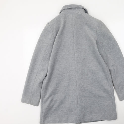 Lostmistery Womens Grey   Trench Coat Coat Size L