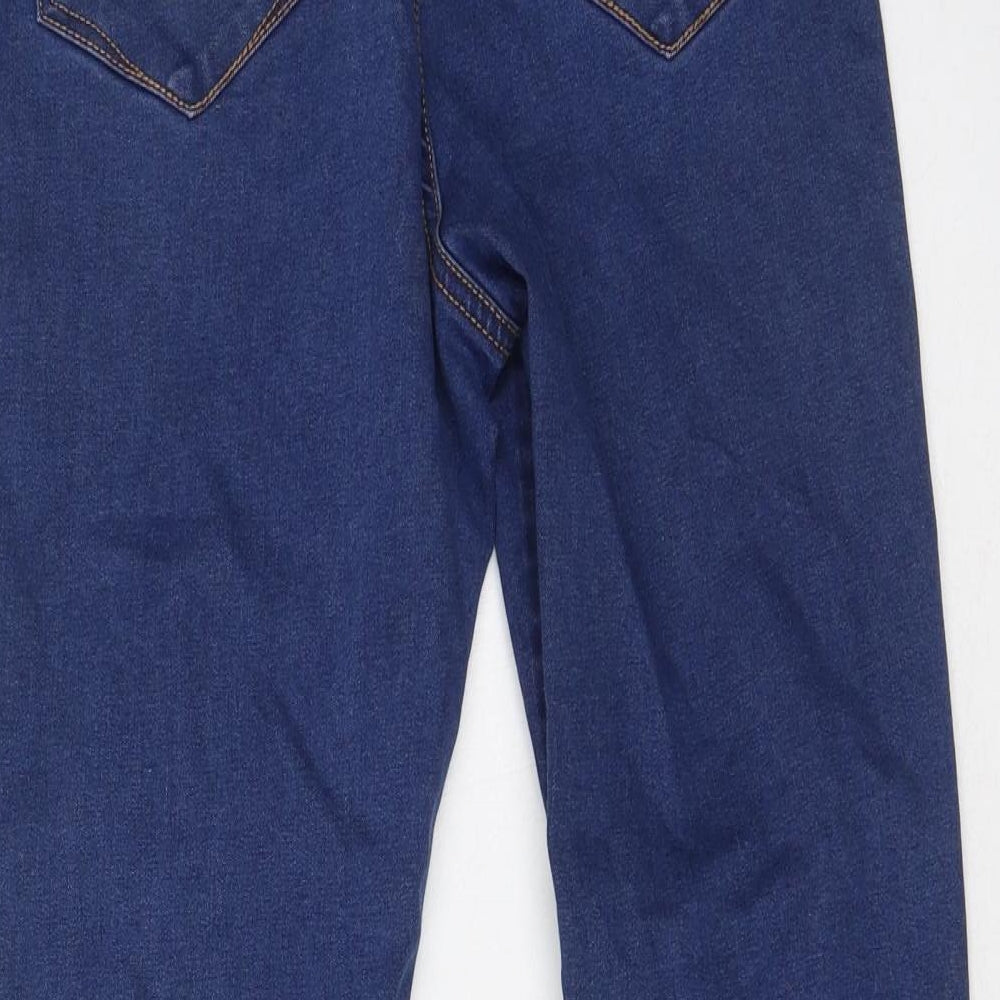 Denim & Co. Womens Blue  Cotton Skinny Jeans Size 12 L25 in Regular