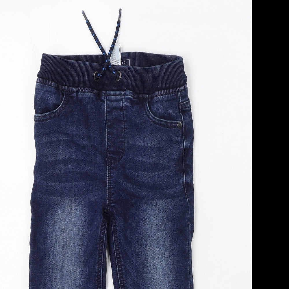 NEXT Boys Blue  Cotton Straight Jeans Size 6 Years  Regular