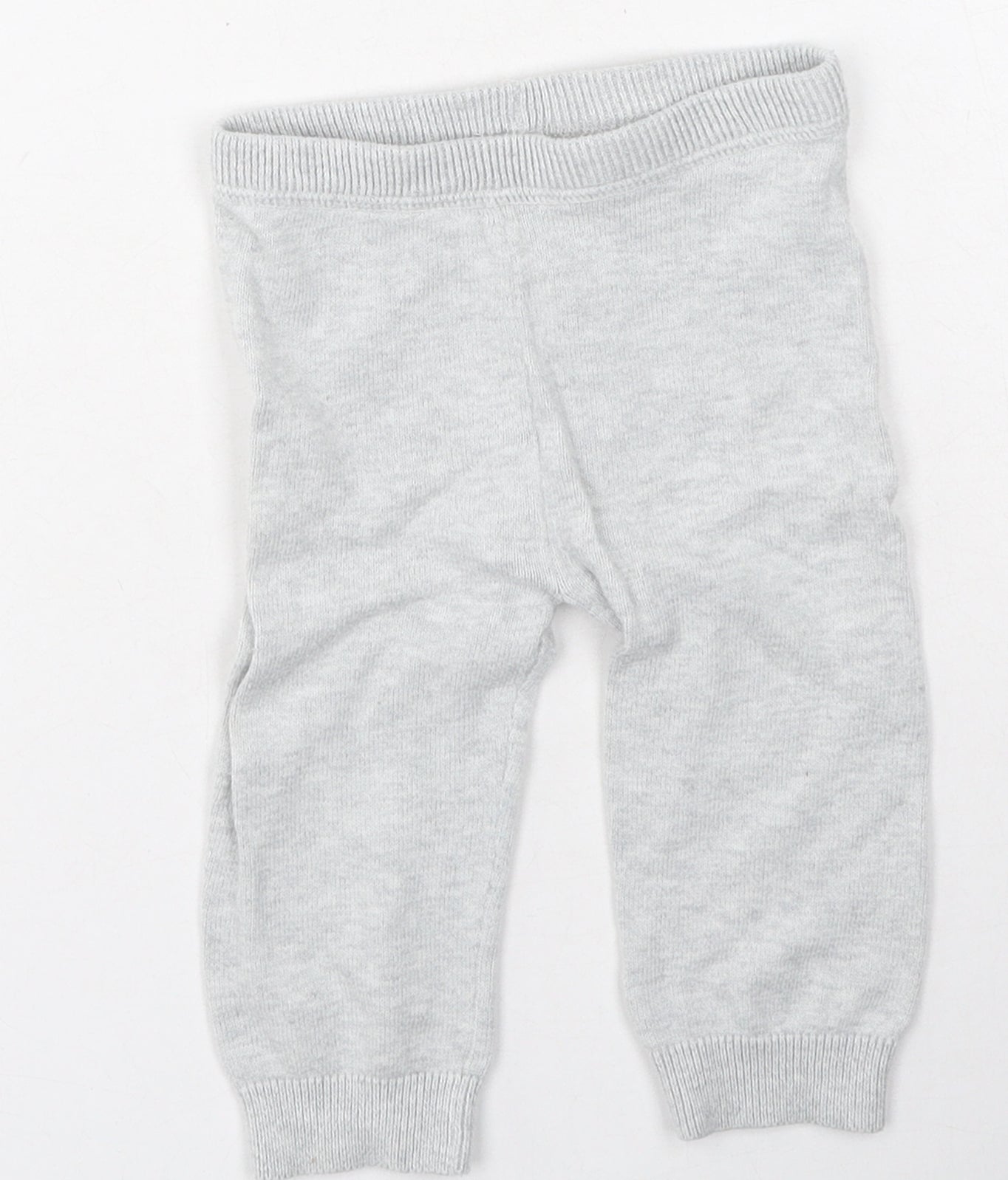Marks and Spencer Baby Grey  Cotton Jogger Leggings Size 6-9 Months