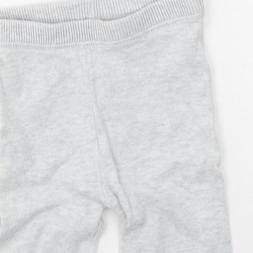 Marks and Spencer Baby Grey  Cotton Jogger Leggings Size 6-9 Months