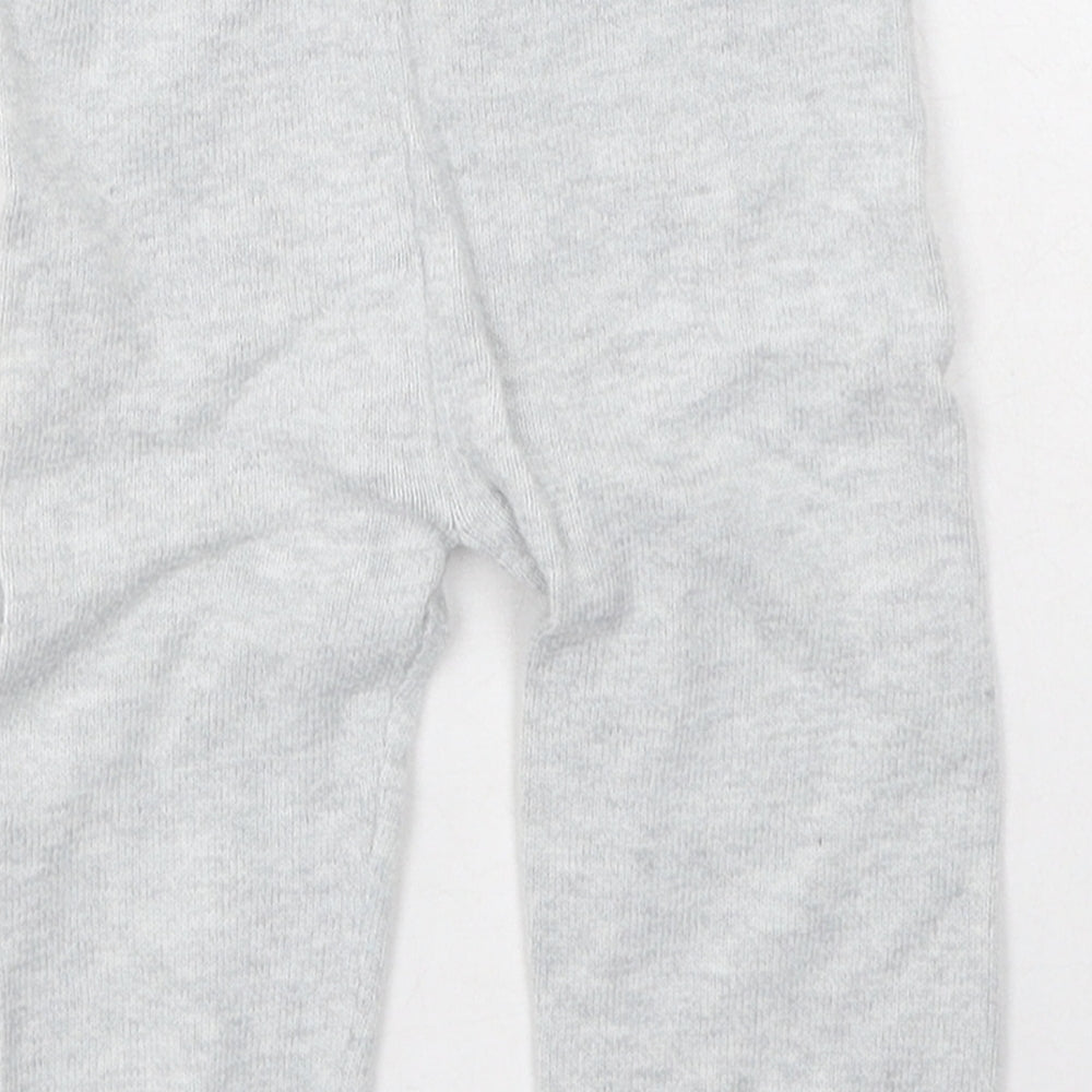 Marks and Spencer Baby Grey  Cotton Jogger Leggings Size 6-9 Months
