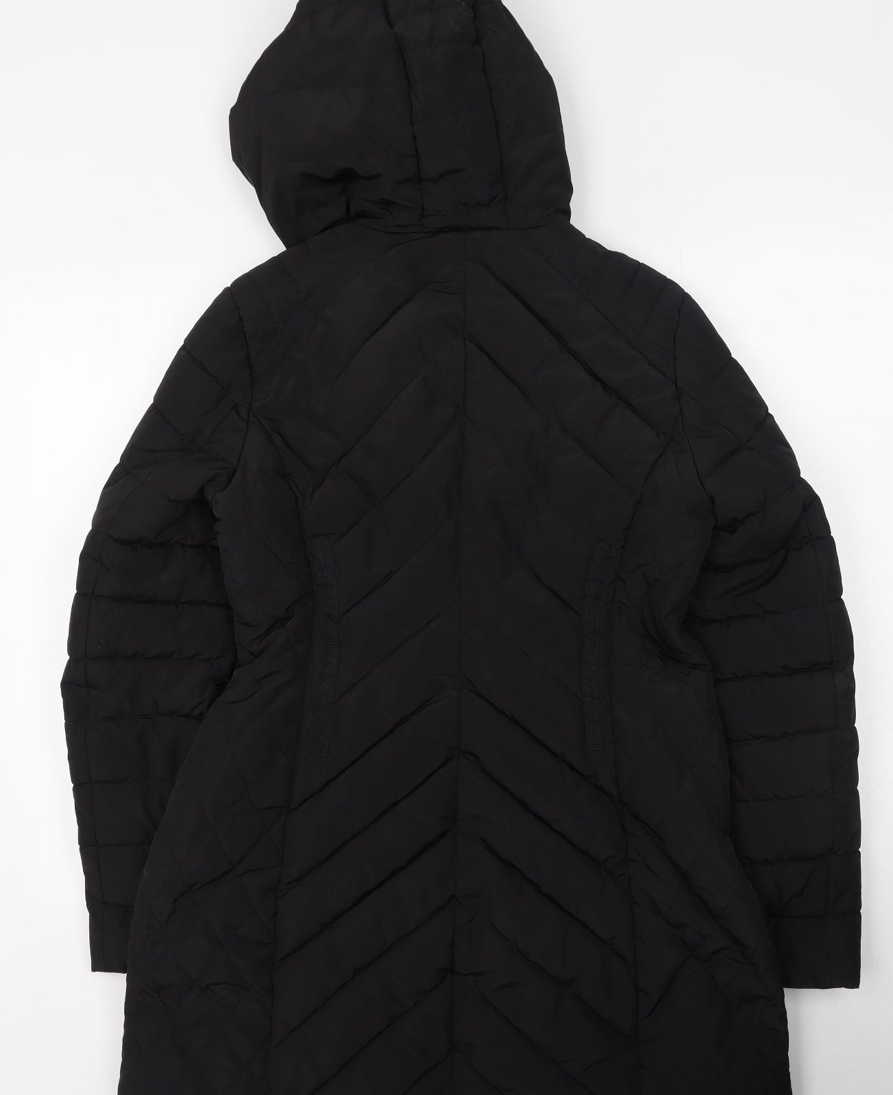 NEXT Womens Black   Rain Coat Coat Size 12