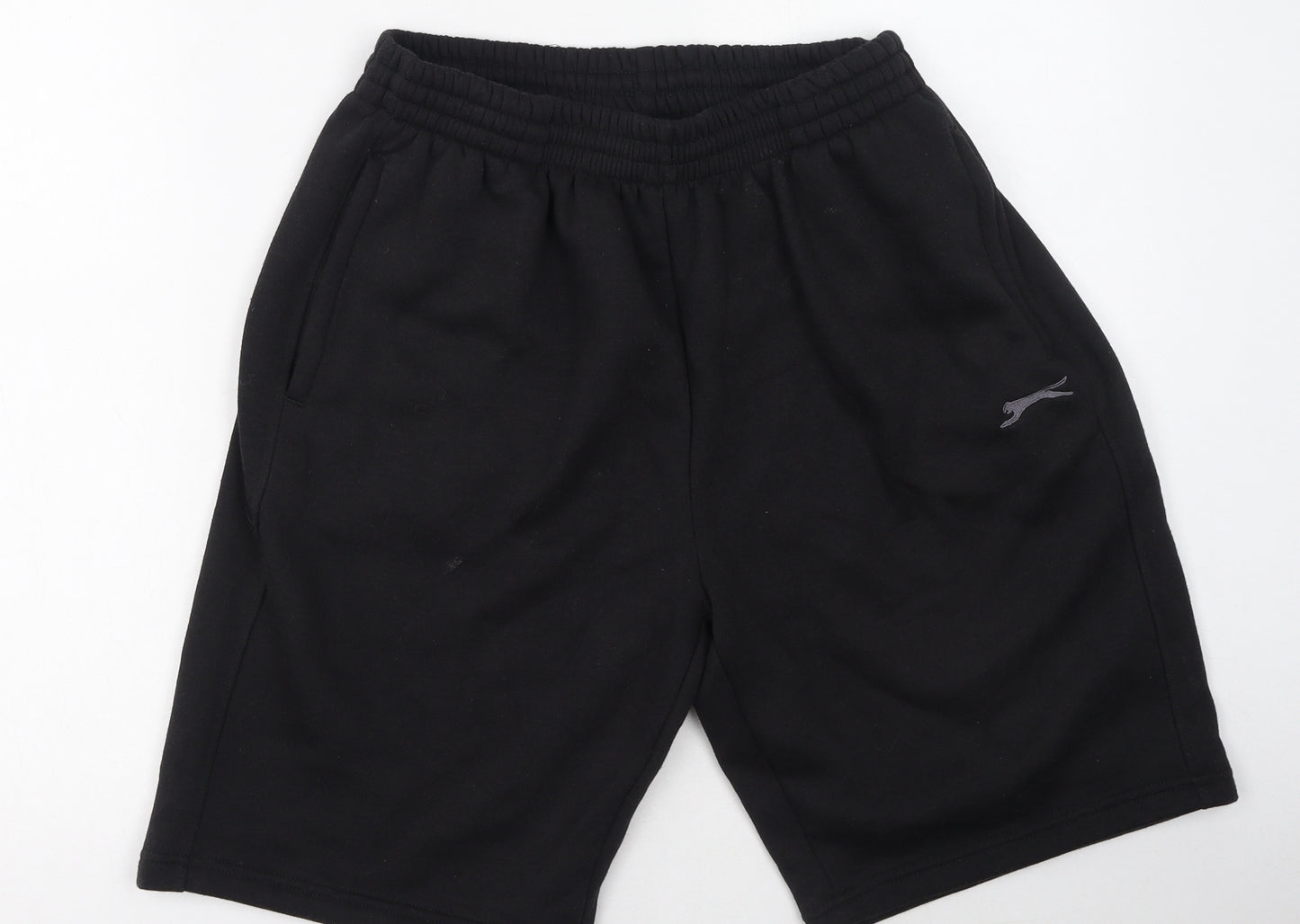Slazenger Mens Black  Polyester Sweat Shorts Size L L9 in Regular