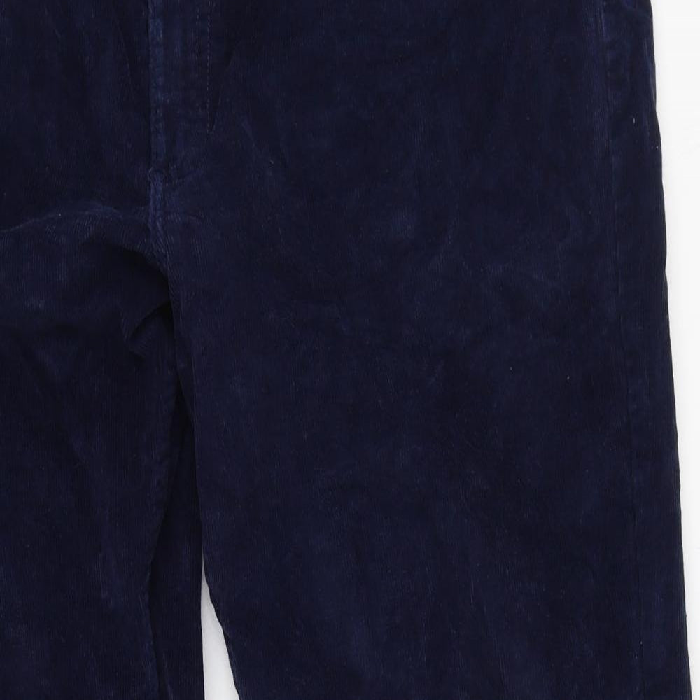 Dunnes Stores Womens Blue  Cotton Trousers  Size 36 in L27 in Regular