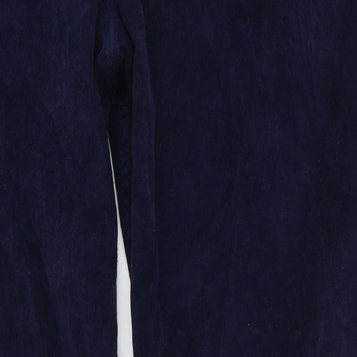 Dunnes Stores Womens Blue  Cotton Trousers  Size 36 in L27 in Regular