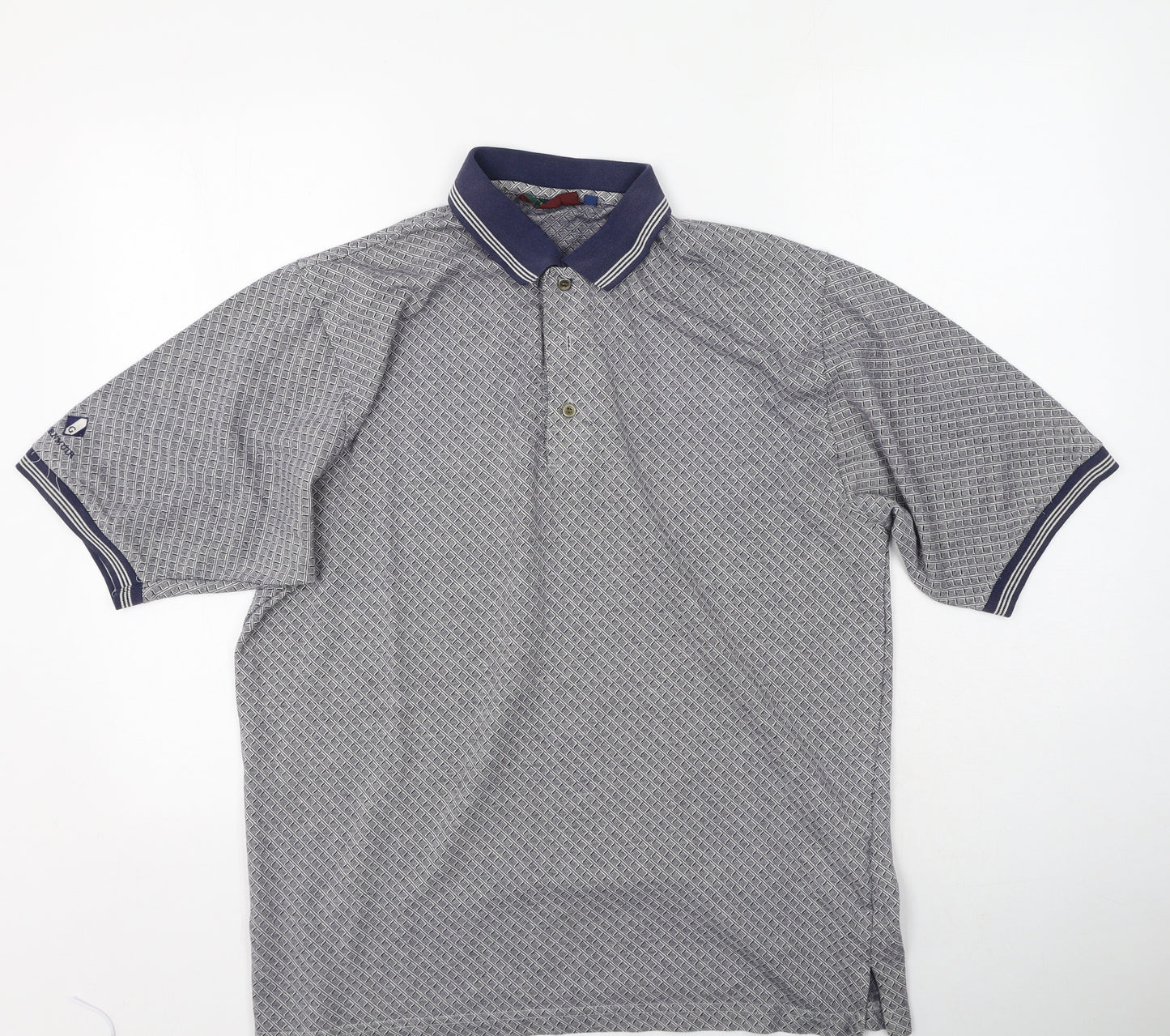 Glenmuir Mens Multicoloured  Cotton  Polo Size L Collared