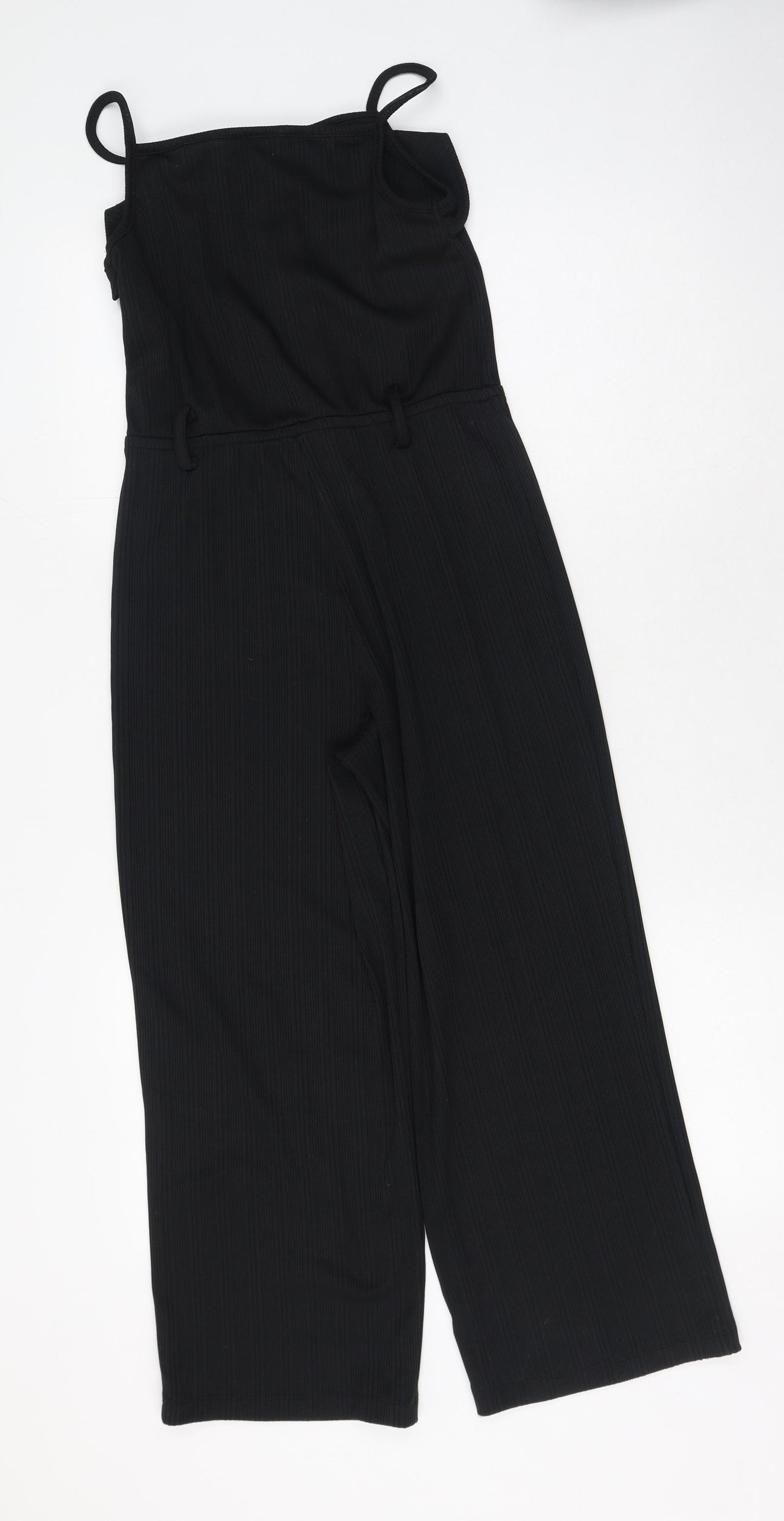River Island Girls Black  Polyester Jumpsuit One-Piece Size 11-12 Years