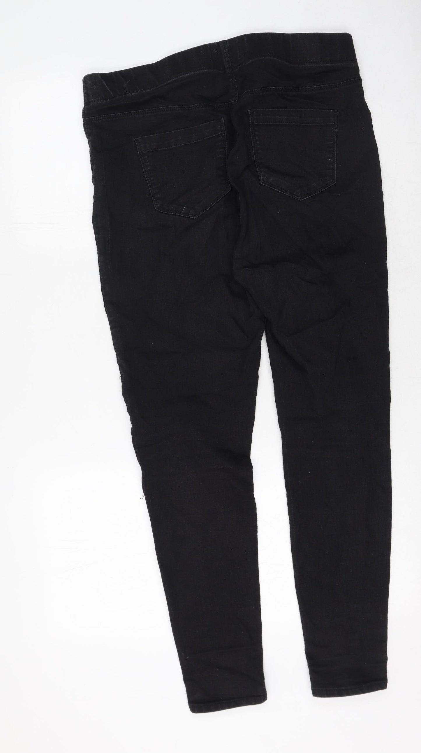 Matalan Womens Black  Cotton Jegging Jeans Size 14 L29 in Regular