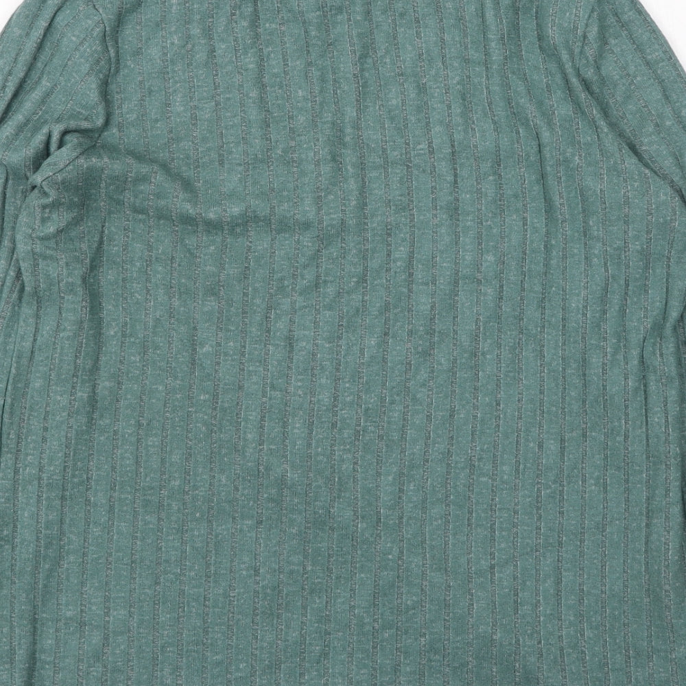 Papaya Womens Green Round Neck  Viscose Pullover Jumper Size 14