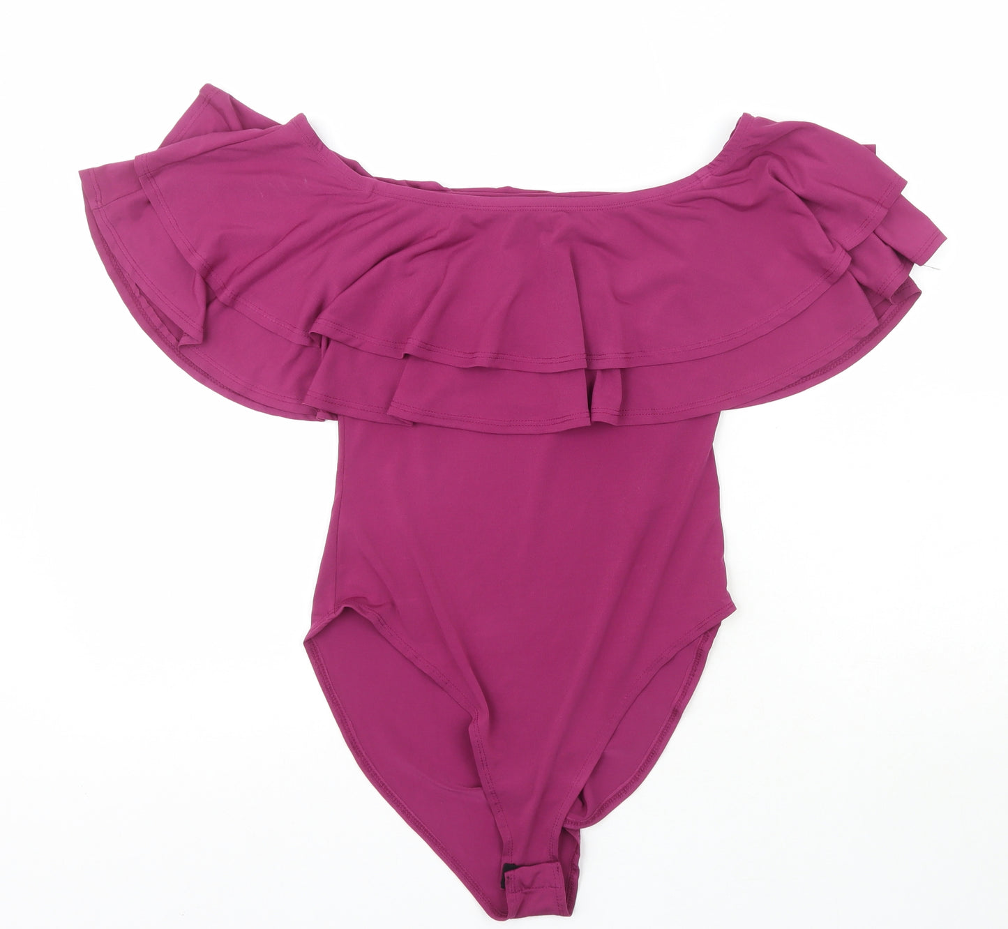 New Look Womens Purple  Polyester Bodysuit One-Piece Size 14