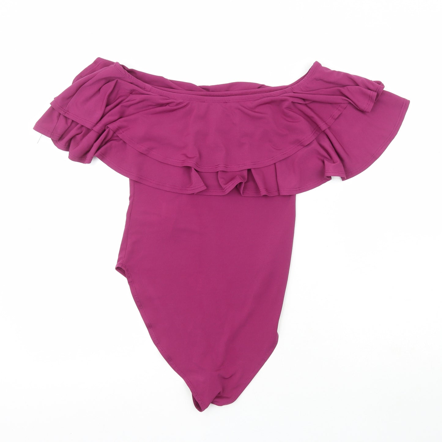 New Look Womens Purple  Polyester Bodysuit One-Piece Size 14