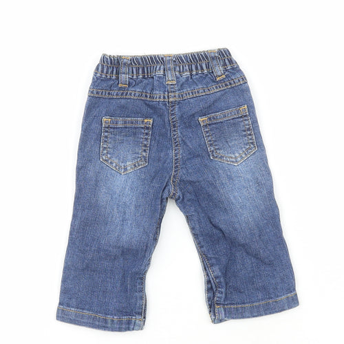 Wenice Boys Blue  100% Cotton Pedal Pusher Jeans Size 18-24 Months