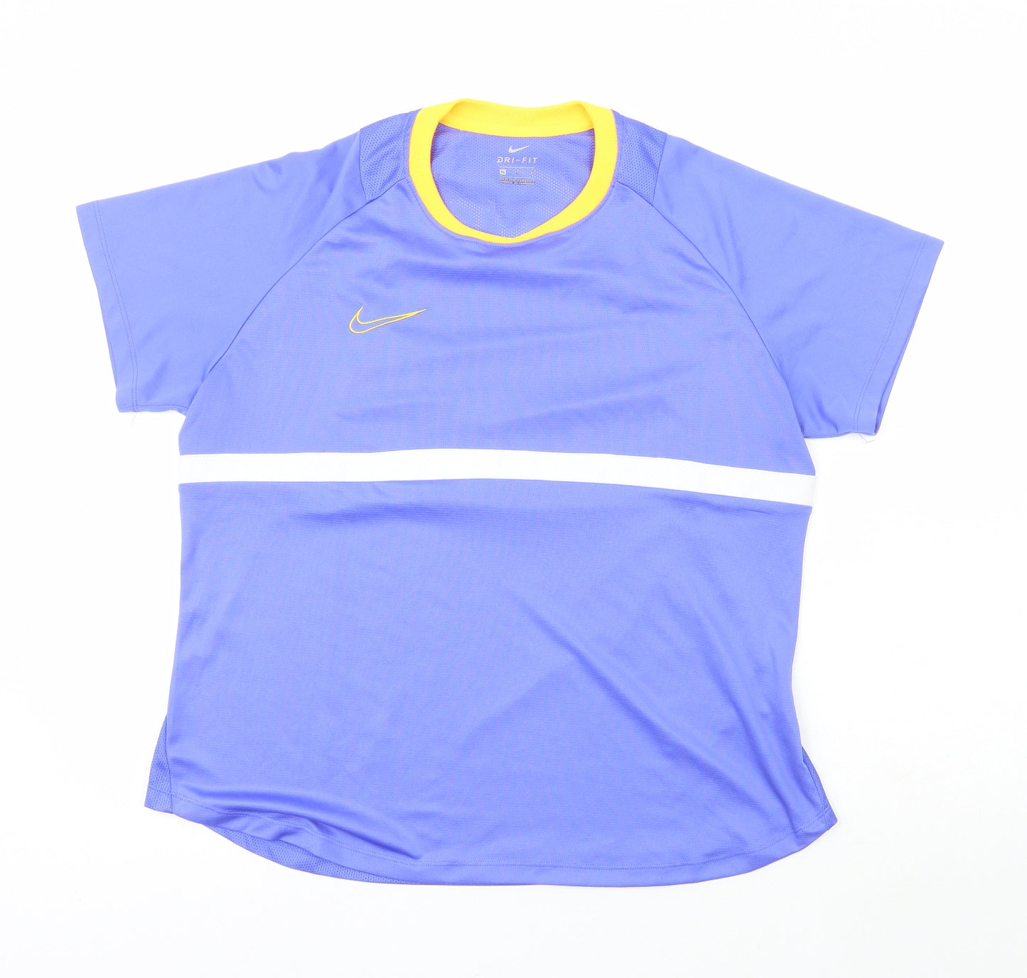 Nike Mens Purple  100% Polyester Basic T-Shirt Size XL Crew Neck  - Nike