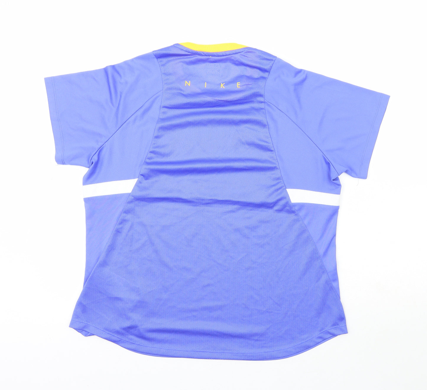 Nike Mens Purple  100% Polyester Basic T-Shirt Size XL Crew Neck  - Nike