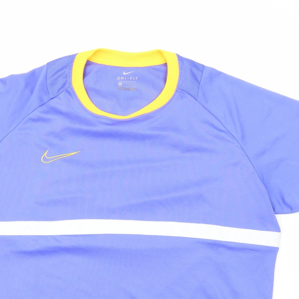 Nike Mens Purple  100% Polyester Basic T-Shirt Size XL Crew Neck  - Nike
