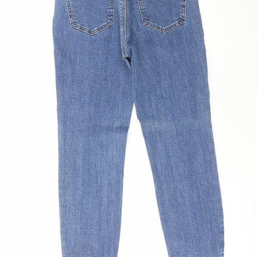 New Look Womens Blue  Cotton Straight Jeans Size 10 L26 in Regular