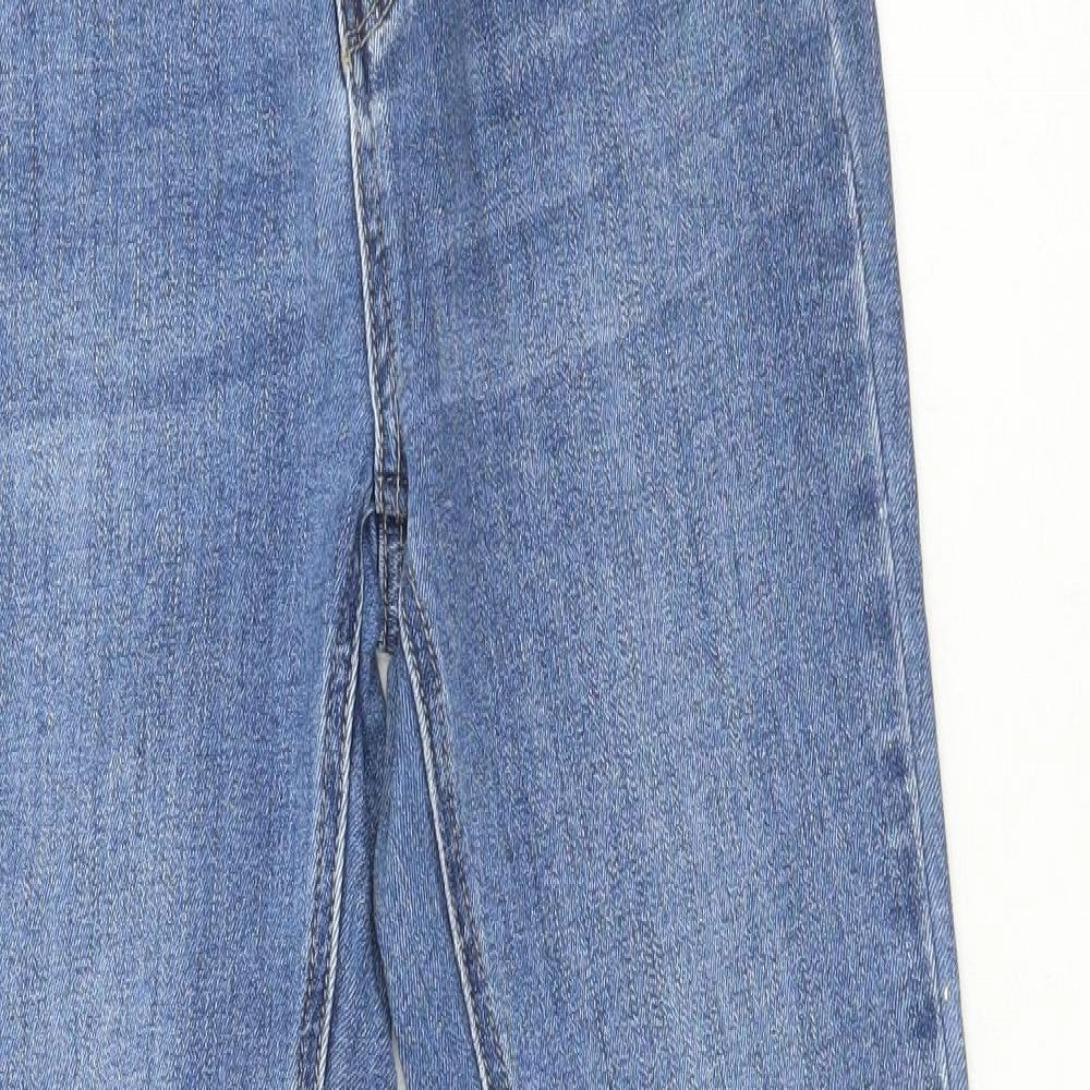 New Look Womens Blue  Cotton Straight Jeans Size 10 L26 in Regular